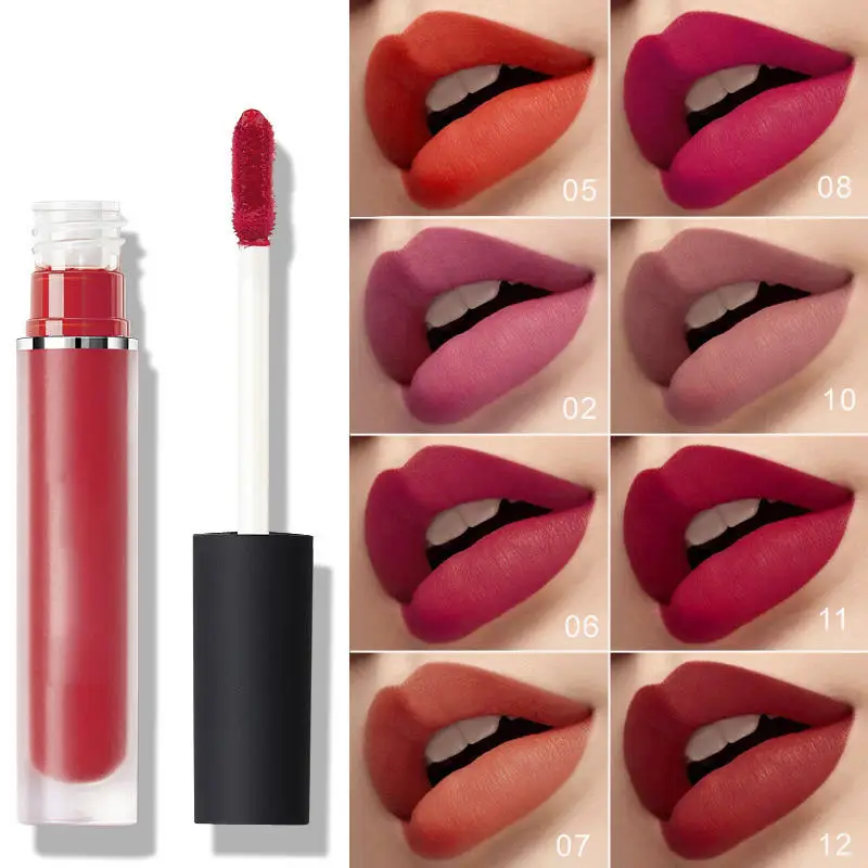 52 Color Oem Custom Your Logo Liquid Matte Lipstick Waterproof Long Lasting Lipstick Vegan Private Label Matte Liquid Lipstick