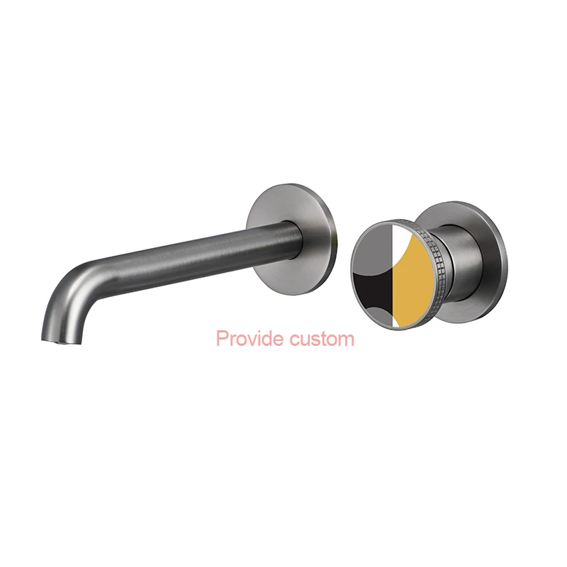 Aida Wall Mounted Brass Wash Basin Mixer Marble Switch Brass Wash Basin Mixer Creative Design Water Mixer Tap