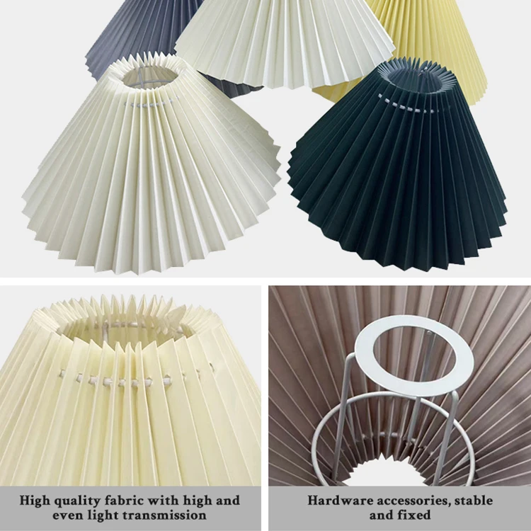 Wonderful Unique Pleated Fabric Lampshade For Table Lamp Night Light Floor Lamp Decoration