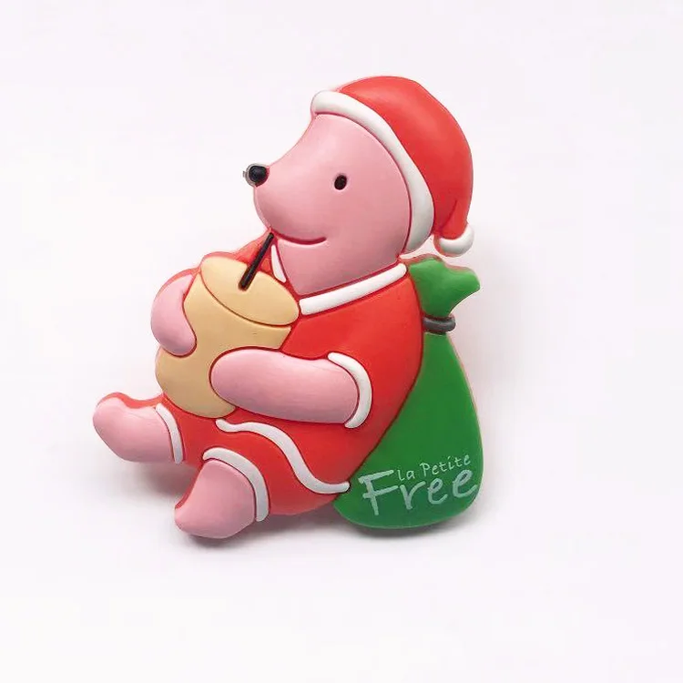 Lovely rubber drinking straw with pvc cartoon design