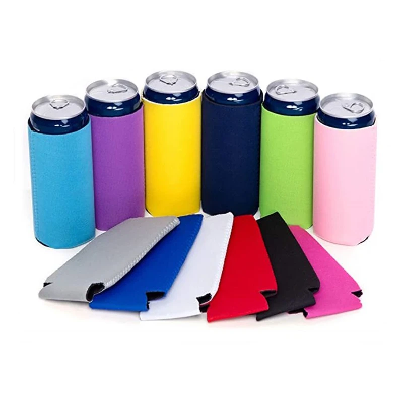 Customized Multicolor Neoprene insulated Can cooler  Beer  coozies sleeve water bottle cover