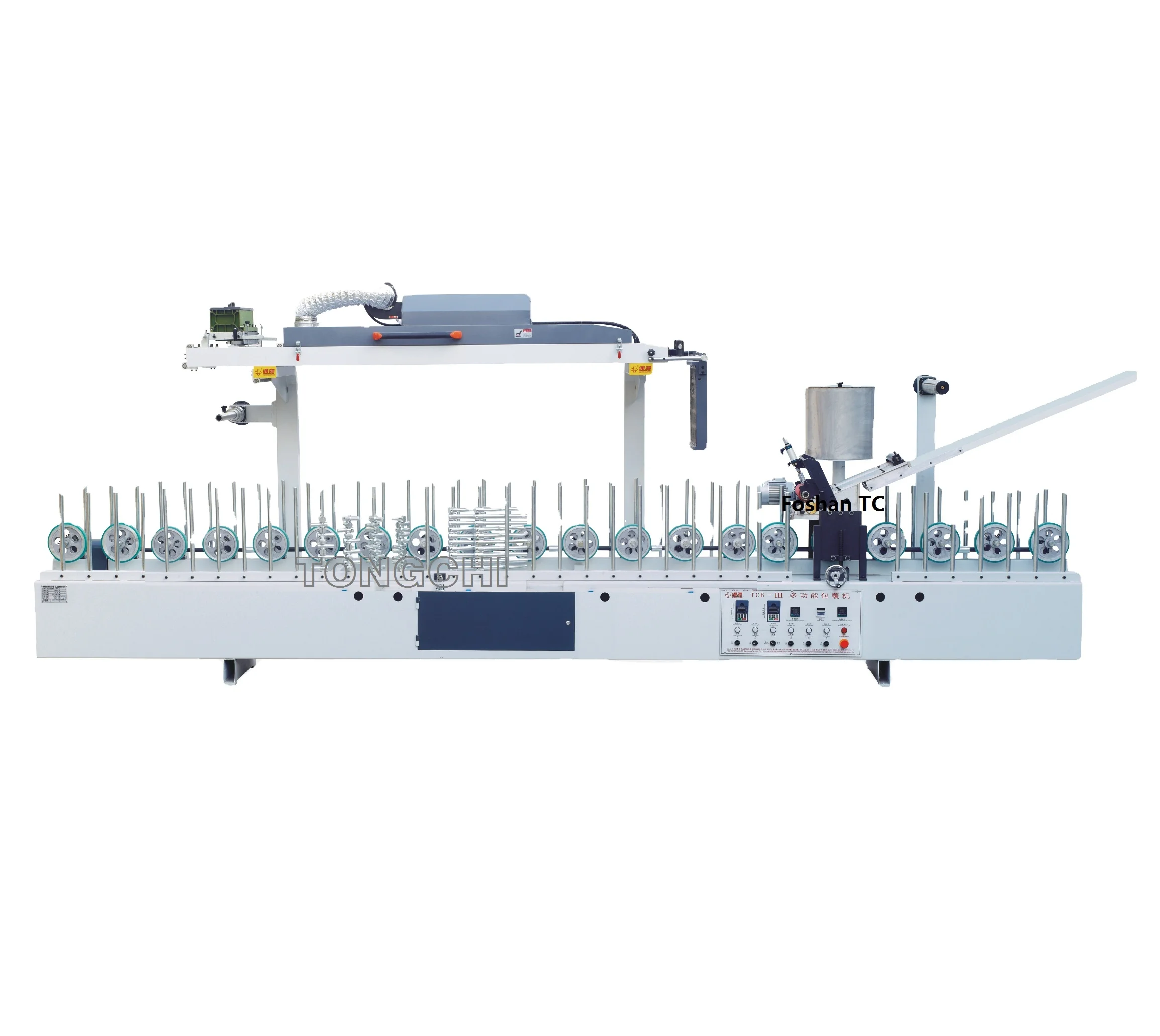 High Speed CPL WOOD VENEER WRAPPING MACHINE For furniture decoration, door frame