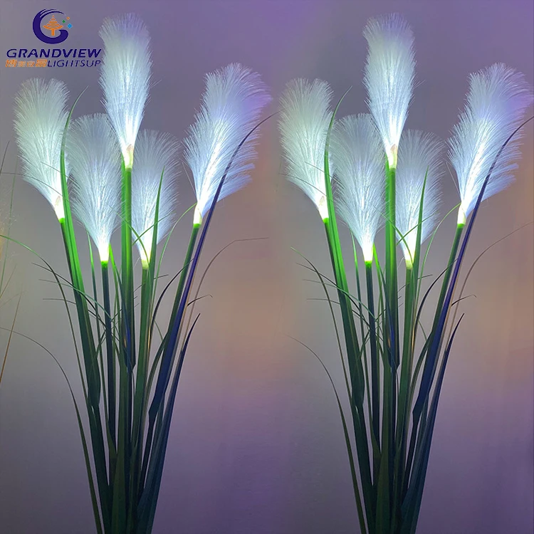 Hot sale outdoor 12V Fiber Optic LED Reed Lamp for garden decorate lights