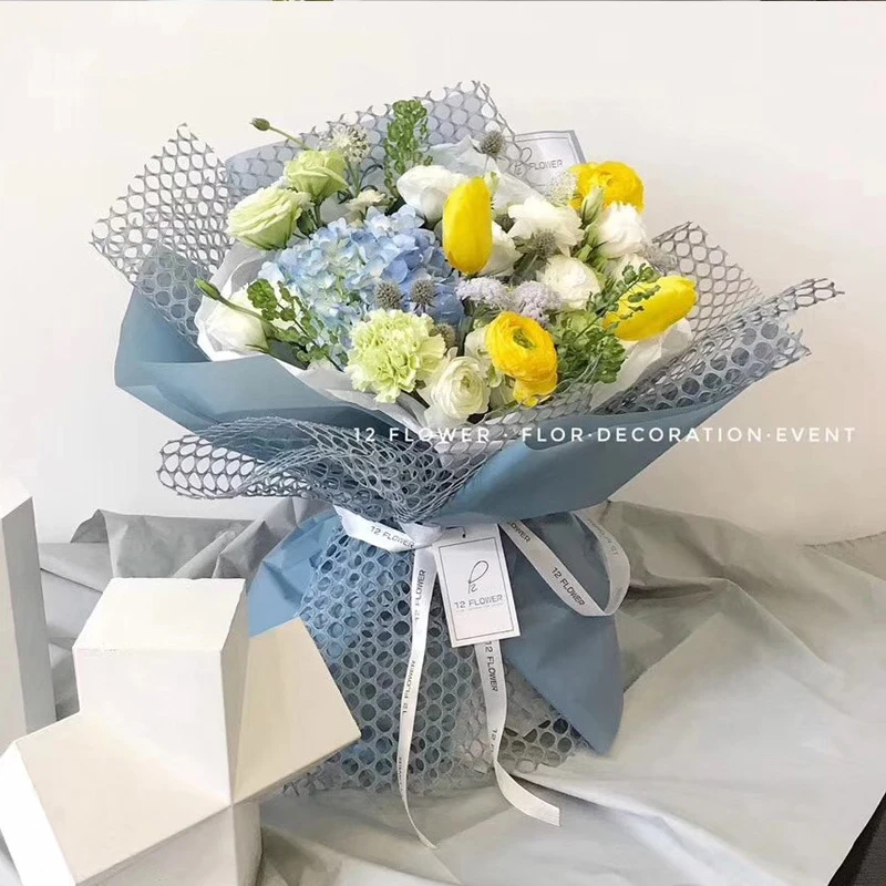 
Florist Wrapping Paper Gift DIY Roll Circle Hollow Out Gauze Shape Material Wedding Decor Birthday Party Flower Wrapping Paper 