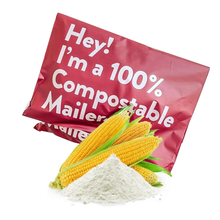 Custom Logo Printed clothing package Compostable Mailer Biodegradable Poly Courier Shipping Packaging Plastic Black Mailing Bag