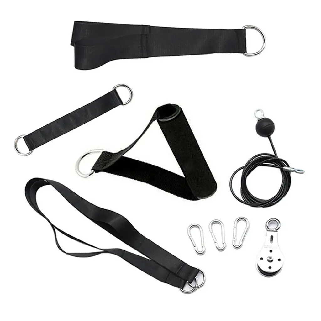 New Trends Adjustable Nylon Lift Grip Workout Pulley Accessories Pull Down Handle For Gym or Home