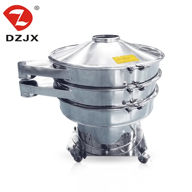 Soybean Rice Sieving Machine Rotary Vibrating Screen Powder Sift Machine