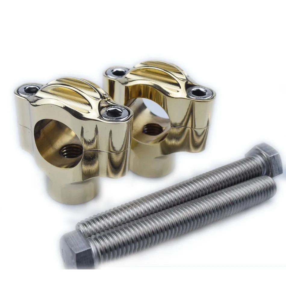 Motorcycle Parts  Brass Handlebar Risers clamps for Harley aftermarket