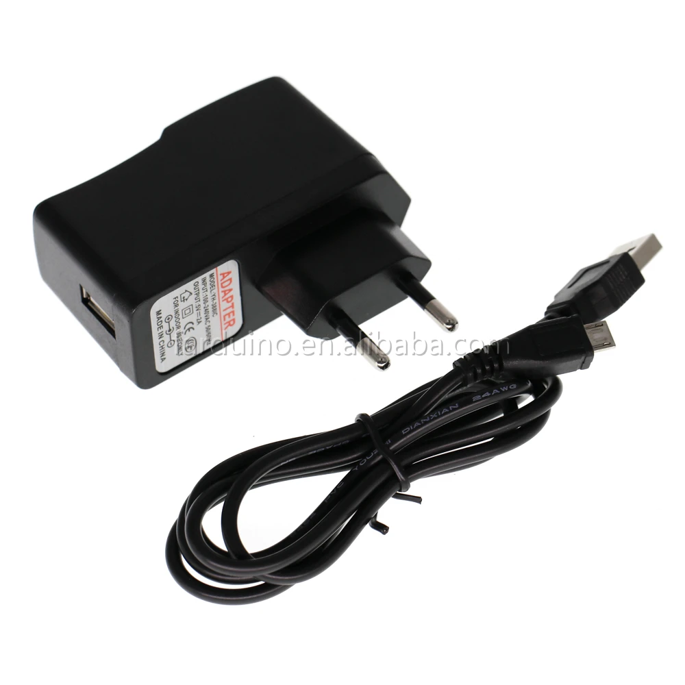 Адаптер для зарядного устройства Micro USB, 5 В, 2 А, кабель питания для Raspberry Pi 2, 3 B + B, новейший европейский стандарт