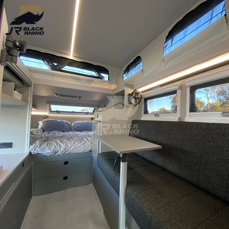 China manufactory bike caravan australia stands16ft semi off road caravans overland trailer