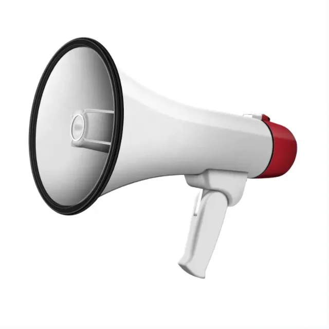 Chinese Factory Price Portable Abs Pp 50W Speaker Handheld Rechargeable Megaphone