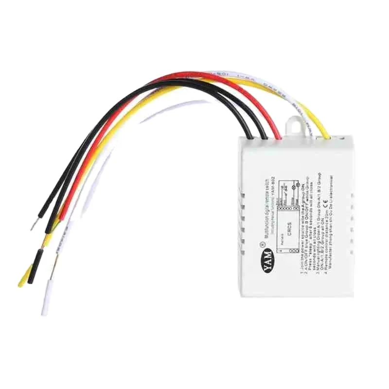 Port Wireless Remote Control Switch ON/OFF 220V Lamp Light Digital Wireless Wall Remote Switch Receiver Transmitter