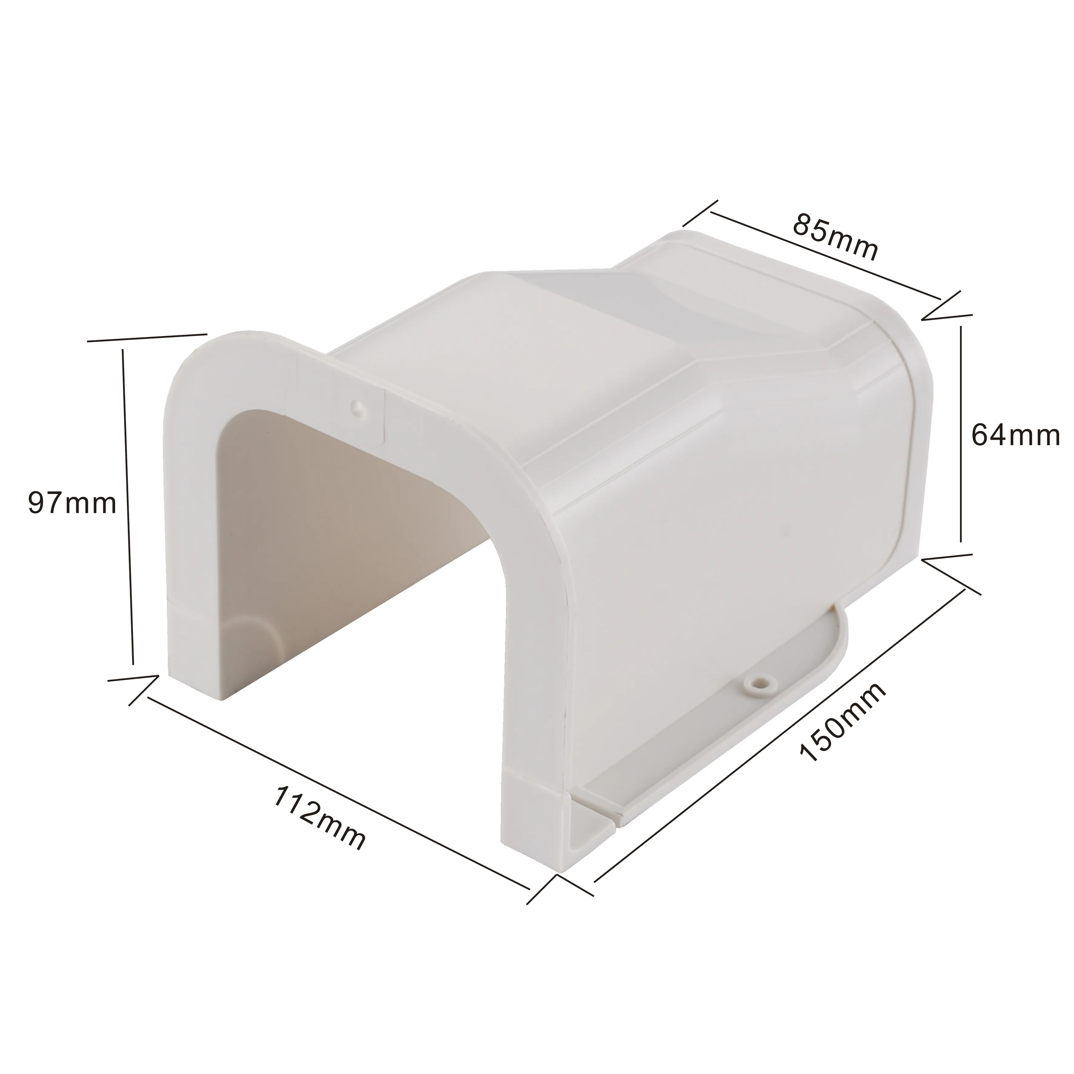 Professional mini split cover pvc slim duct pipe plastic flexible cover kit ABS air conditioner duct