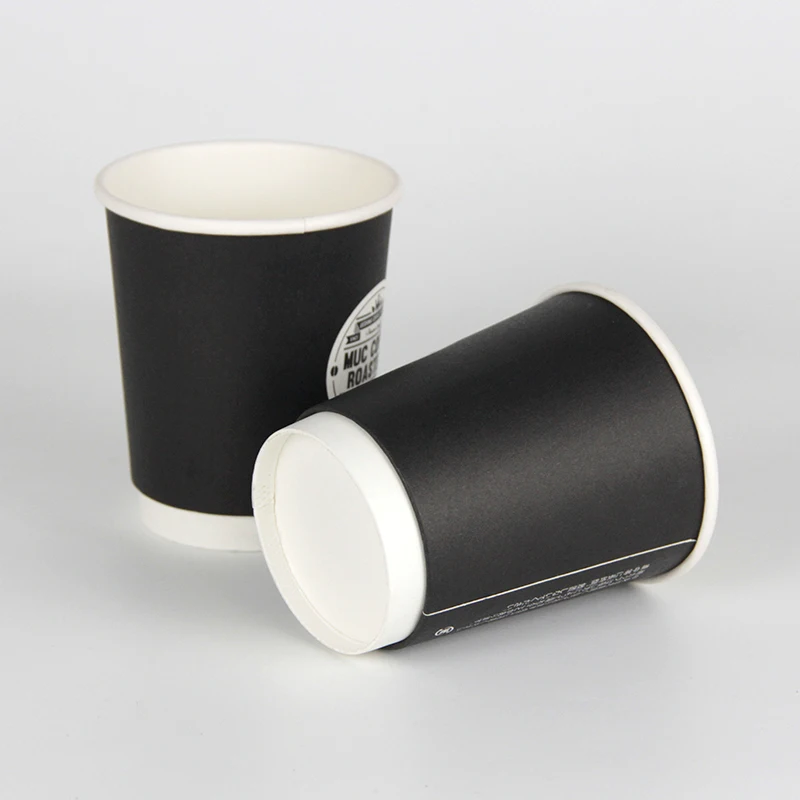 2024 Wholesale Factory High Quality Food Grade Custom Print Disposable Ripple Wall Paper Coffee Cups with lids coffee paper cup