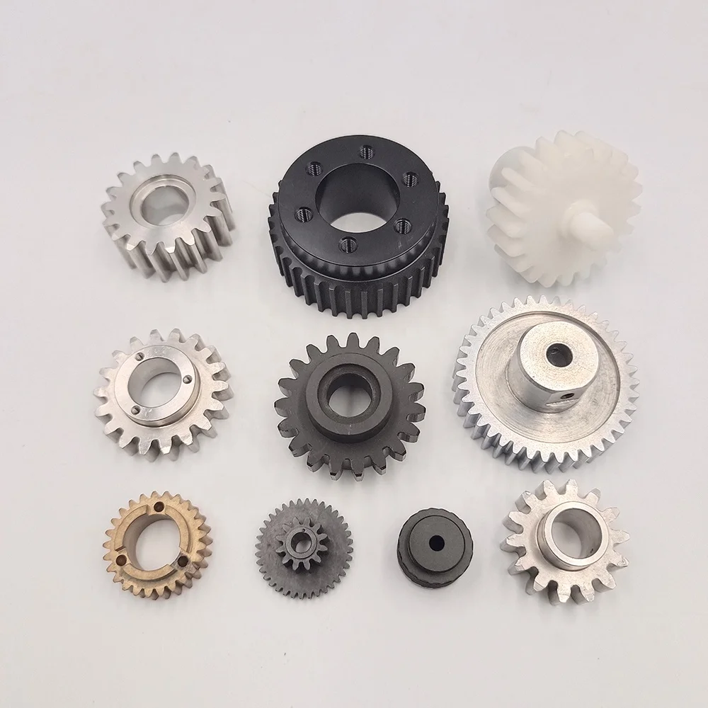 Профессиональная китайская OEM обработка металла на заказ Cnc фрезерный поворотный PPMA Pom Peek нейлоновое прямоугольное кольцо пластиковые шестеренки прямые детали