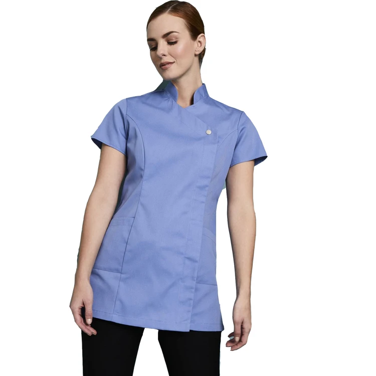 Hot Sale Doctor Uniforms Clinic Scrub Short Sleeve Tops Uniform