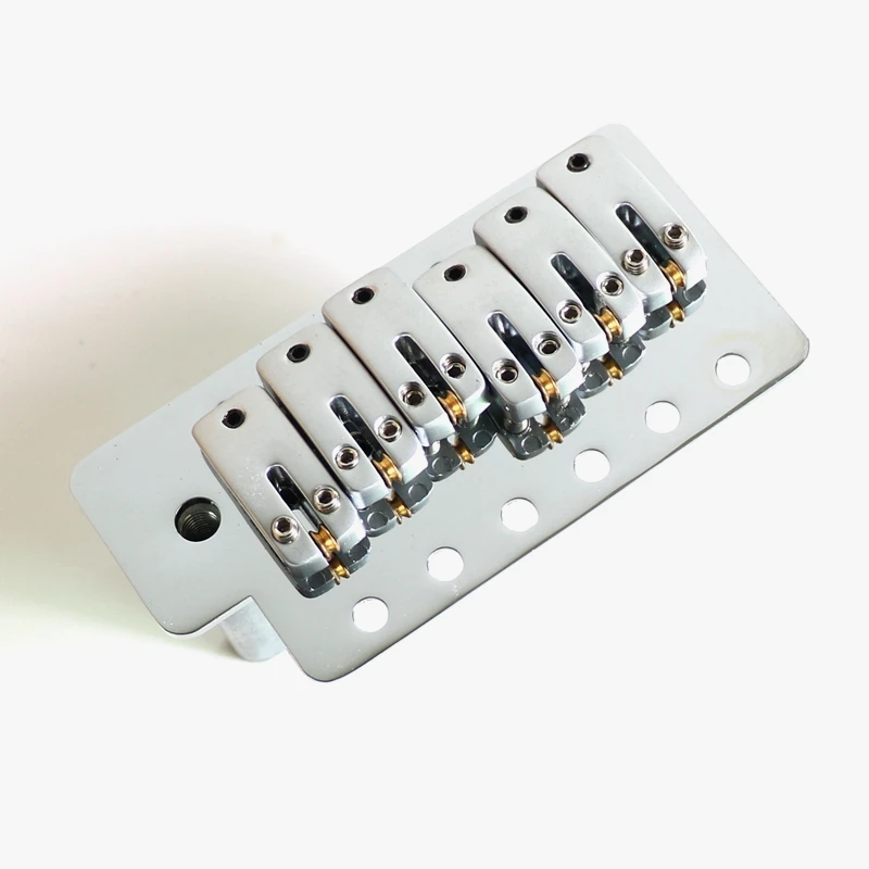 Хром ролика седло Страт Гитара мост беспроводного доступа в Интернет для 6 Строка гитары с частями
