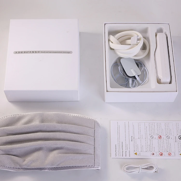 New Coming Wireless Portable Headache Relief Massage Scalp Vibration Heating Air Compression Head Massager