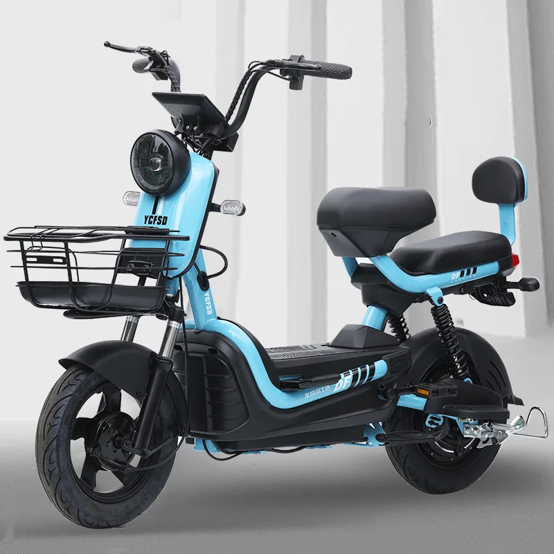 Хит продаж электрический мопед для взрослых 350 Вт Электрический двухколесный скутер амортизирующий велосипед