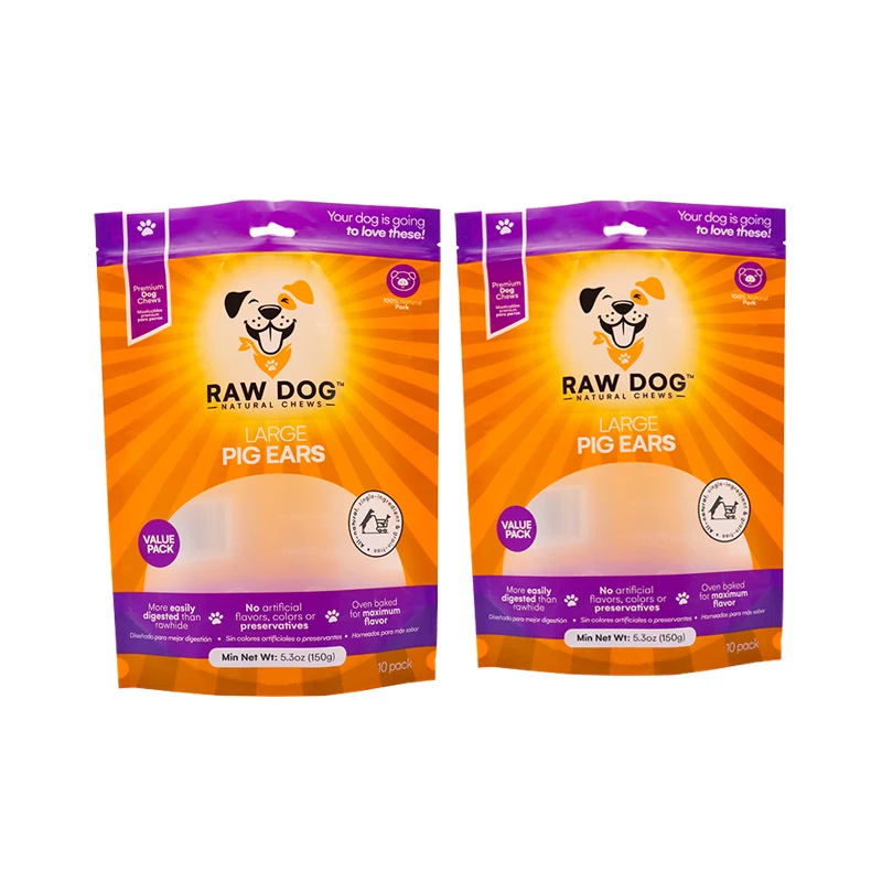 Custom Printed Stand up Pouch Plastic Resealable Zipper Packaging Aluminum Foil Bag for Pet Cat Food