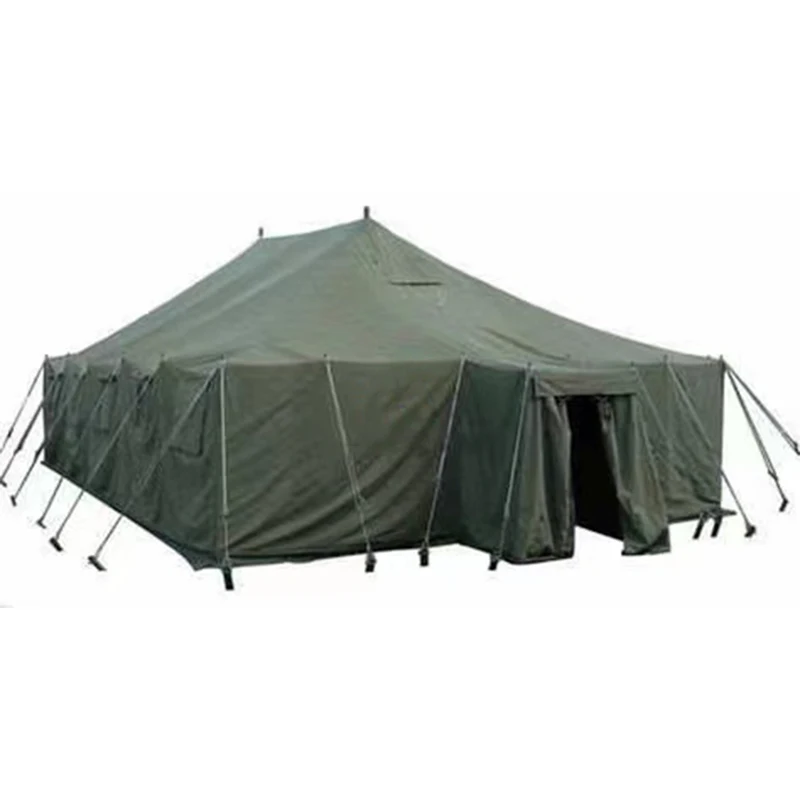 Waterproof and fire resistance USV 56 80 people use tarpaulin 500-700gsm  canvas tent