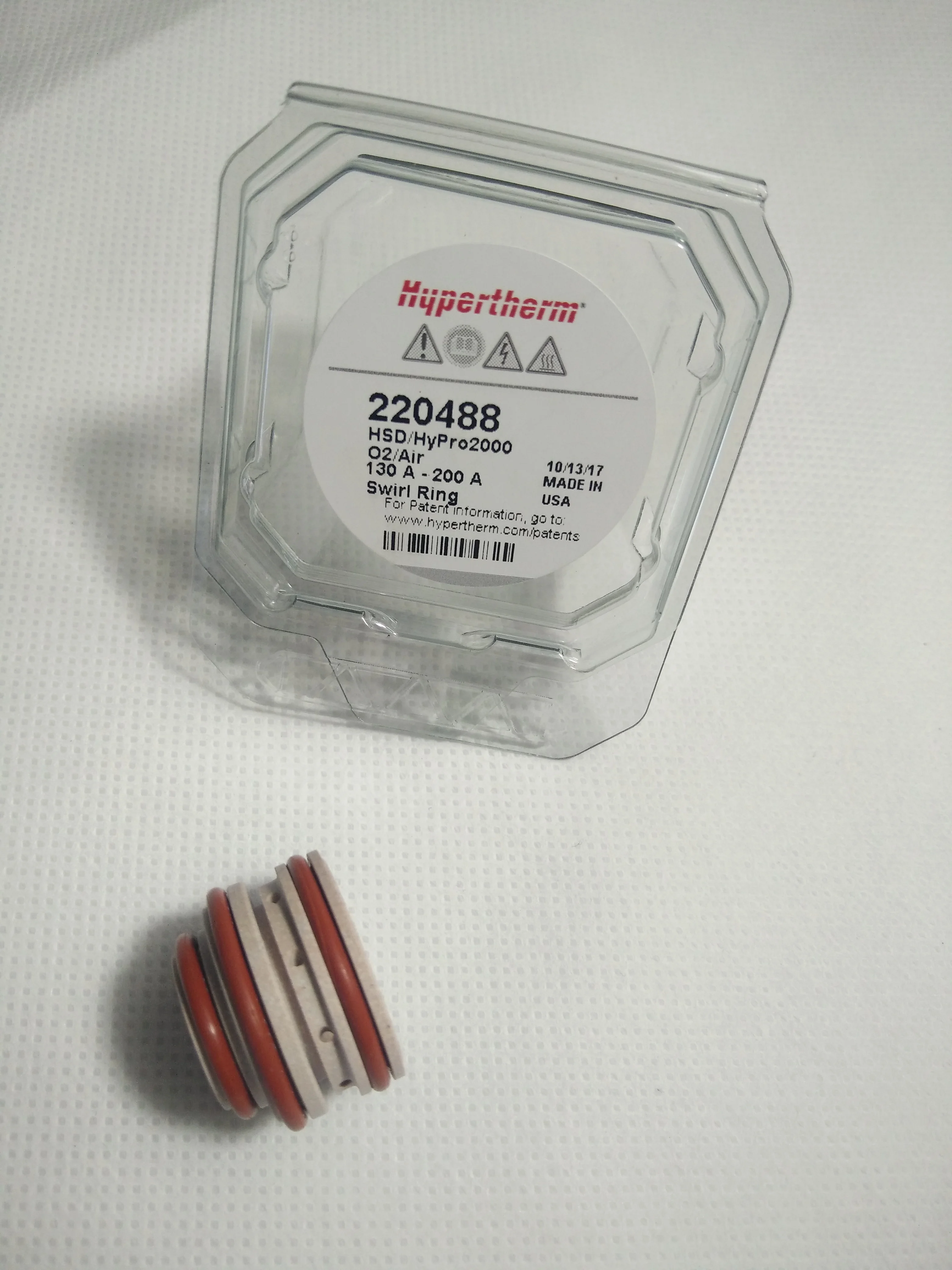 Plasma Spare Parts Original Hypertherm consumables Swirl Ring 220488