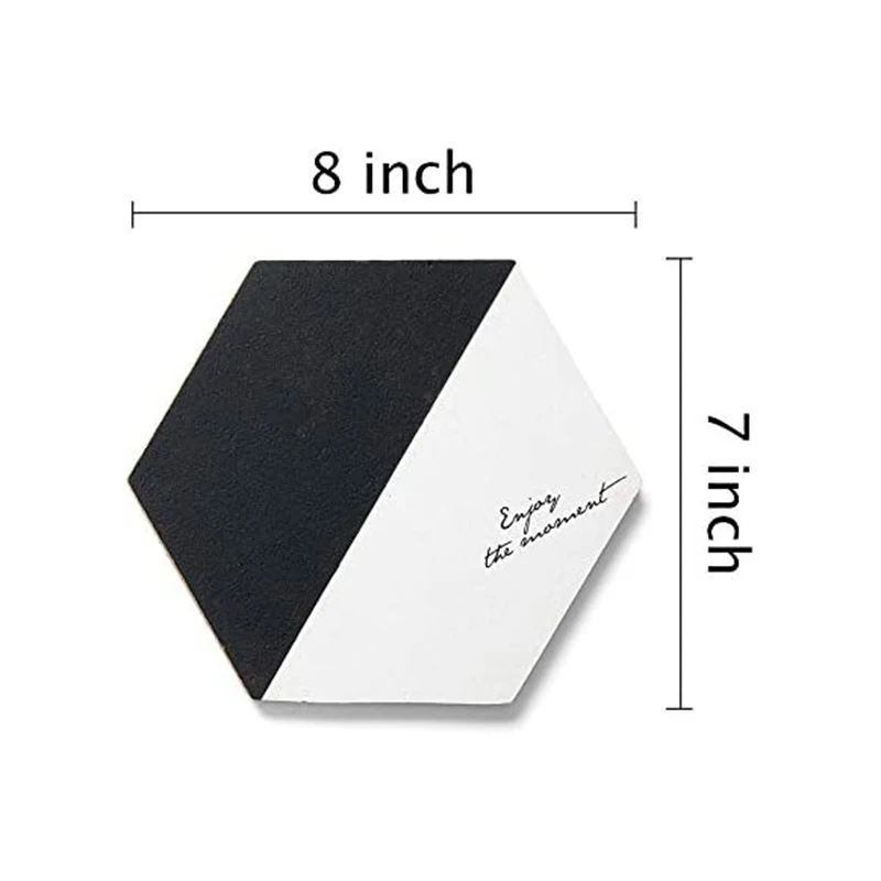 Hexagon Shape heating insulation Ceramic kitchen tile Trivet mat and pad with cork base for hot pot and plate