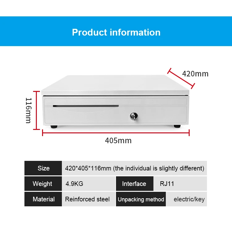 GENSTAR metal small cash registers cash drawer cash box manufacturers