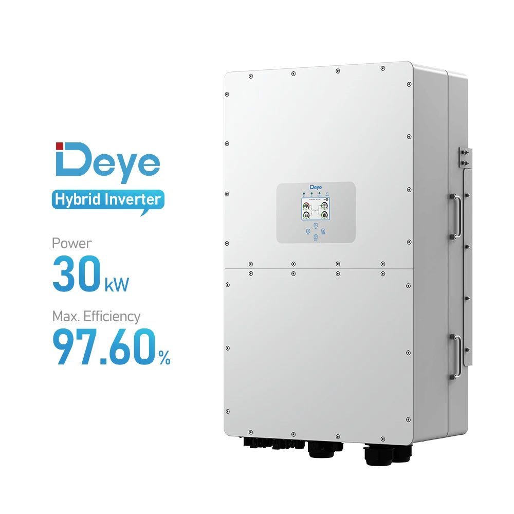 Deye Hybrid Solar Inverter Dual Output 30Kw 3 Phase Mmpt Power Ac Dc Inverter For Home