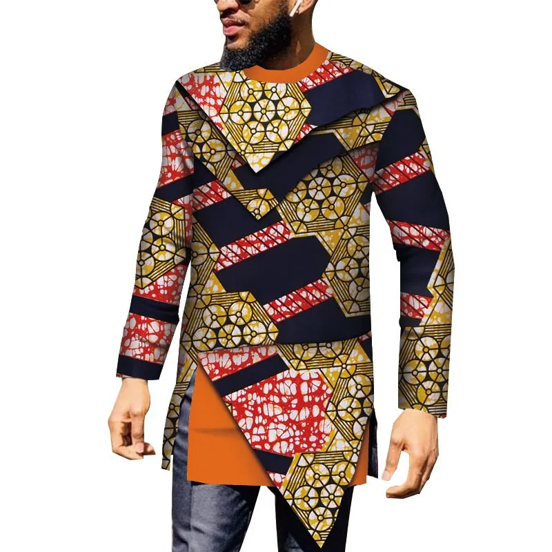 Factory Supply  fashion print african clothes afrikaner dashiki men african suits