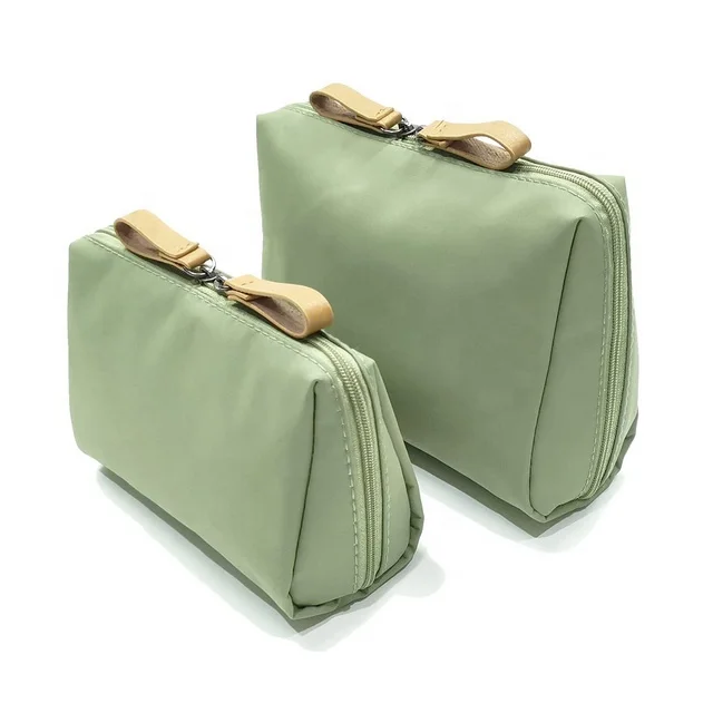 Latest Design Luxury makeup bag Leather Cosmetic Bag Women Toiletry Skincare Bag
