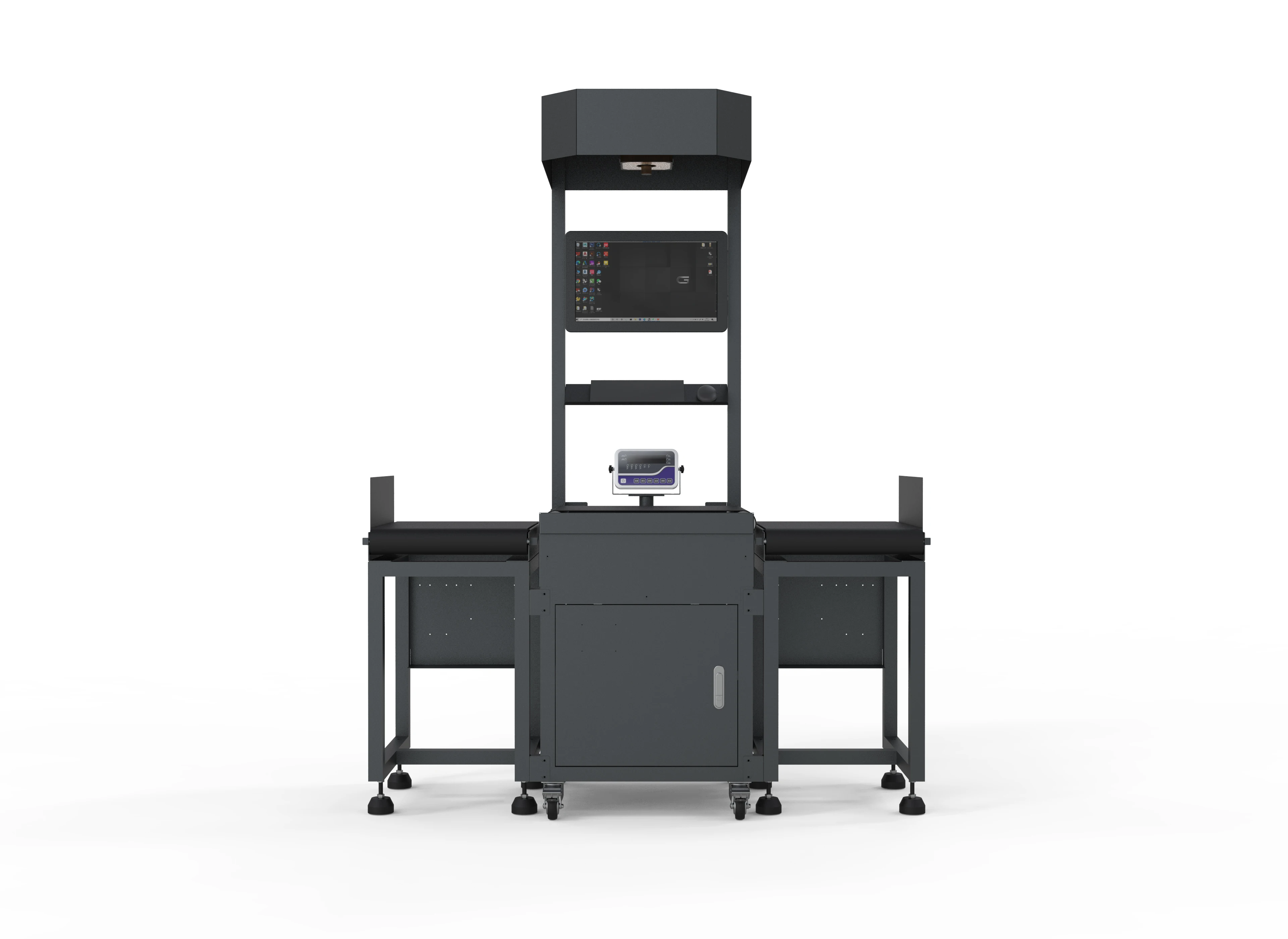 MonolithIoT Logistics Parcels 4 Directions Sorting System Dimensioning Weighing Scanning Equipment Conveyor Belt DWS System