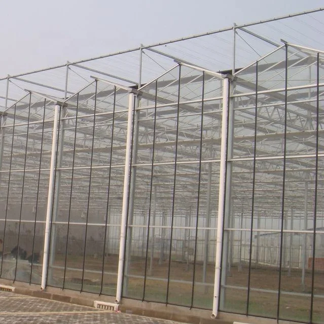 Agriculture plastic glass garden polytunnel greenhouse frames heavy duty greenhouses air conditioner