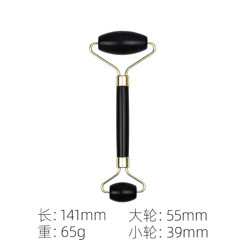 Source Factory Jade Facial Beauty Device Double Headed Jade Pushing Roll Facial Massage Stick Jade Pushing Roll Facial Device