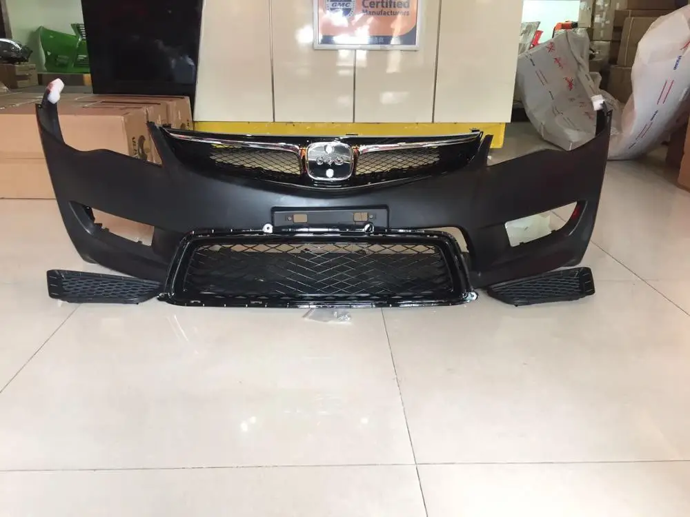 Vland factory  for Car Accessories for civic Bumper +middle grille 2006 2007 2008 2009 2010 2011 wholesale price