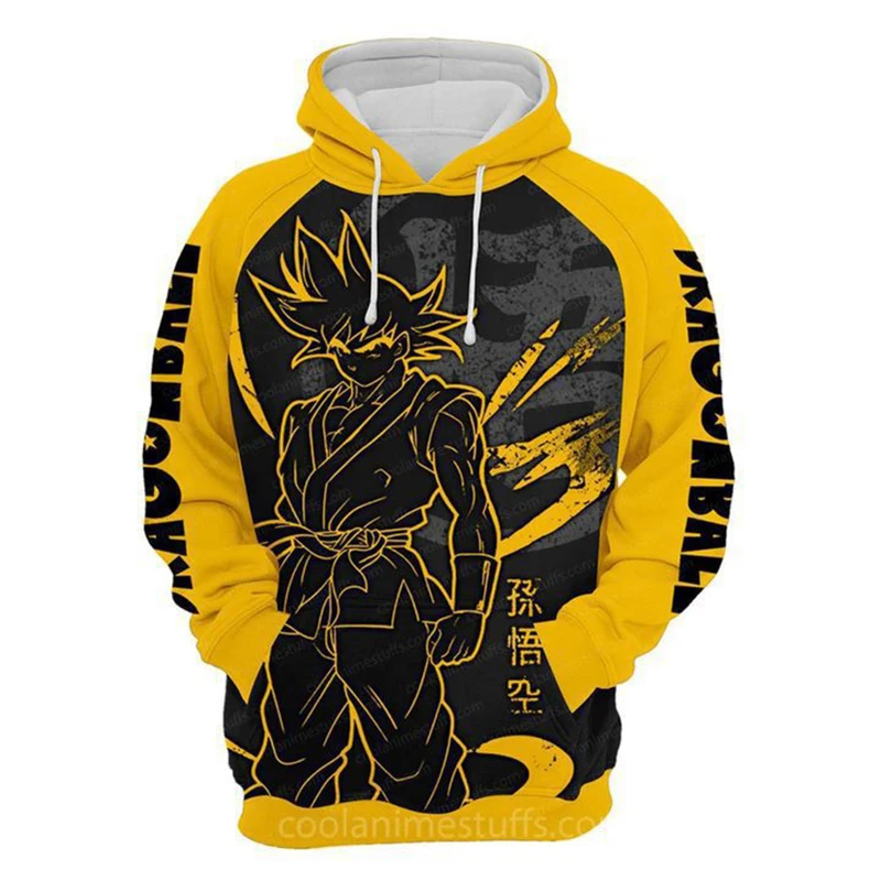 New autumn and winter models Fashion DBZ 3D Digital Printing Son Goku Anime clothes Hoodie Unisex Streetwear Casual Pullover