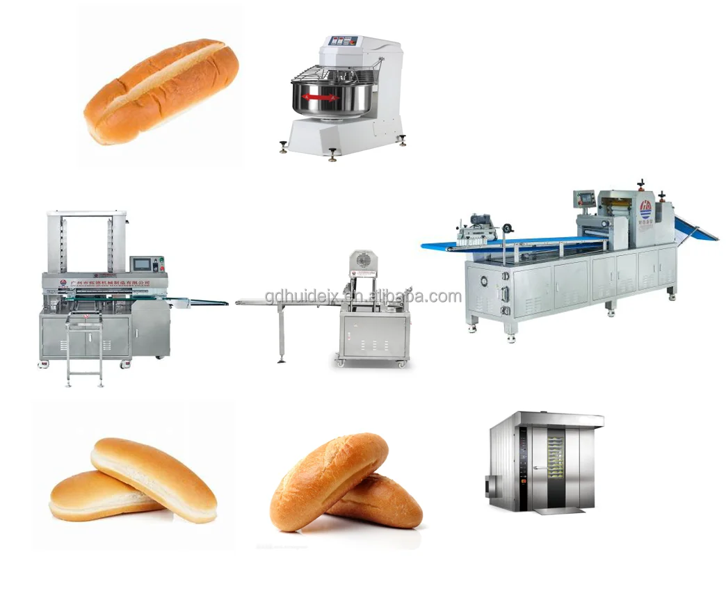 Fully Automatic Bread Bread Roll Making Machine Commercial Bread Make Machine Dough Rolling Production line