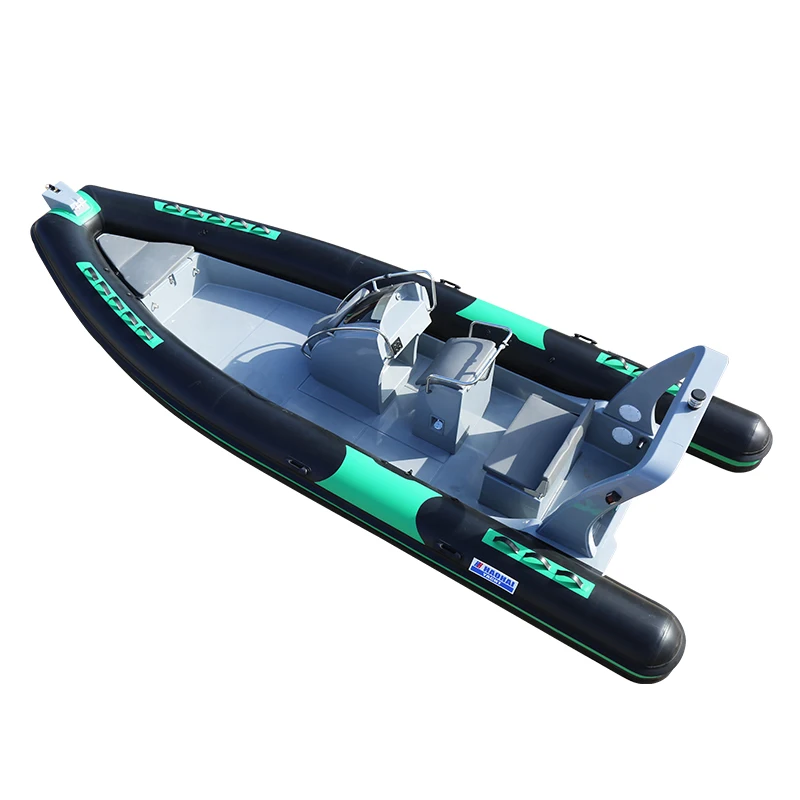 Haote new arrival CE Certification High Quality fiberglass hull rib boat RIB-680 rigid inflatable boat