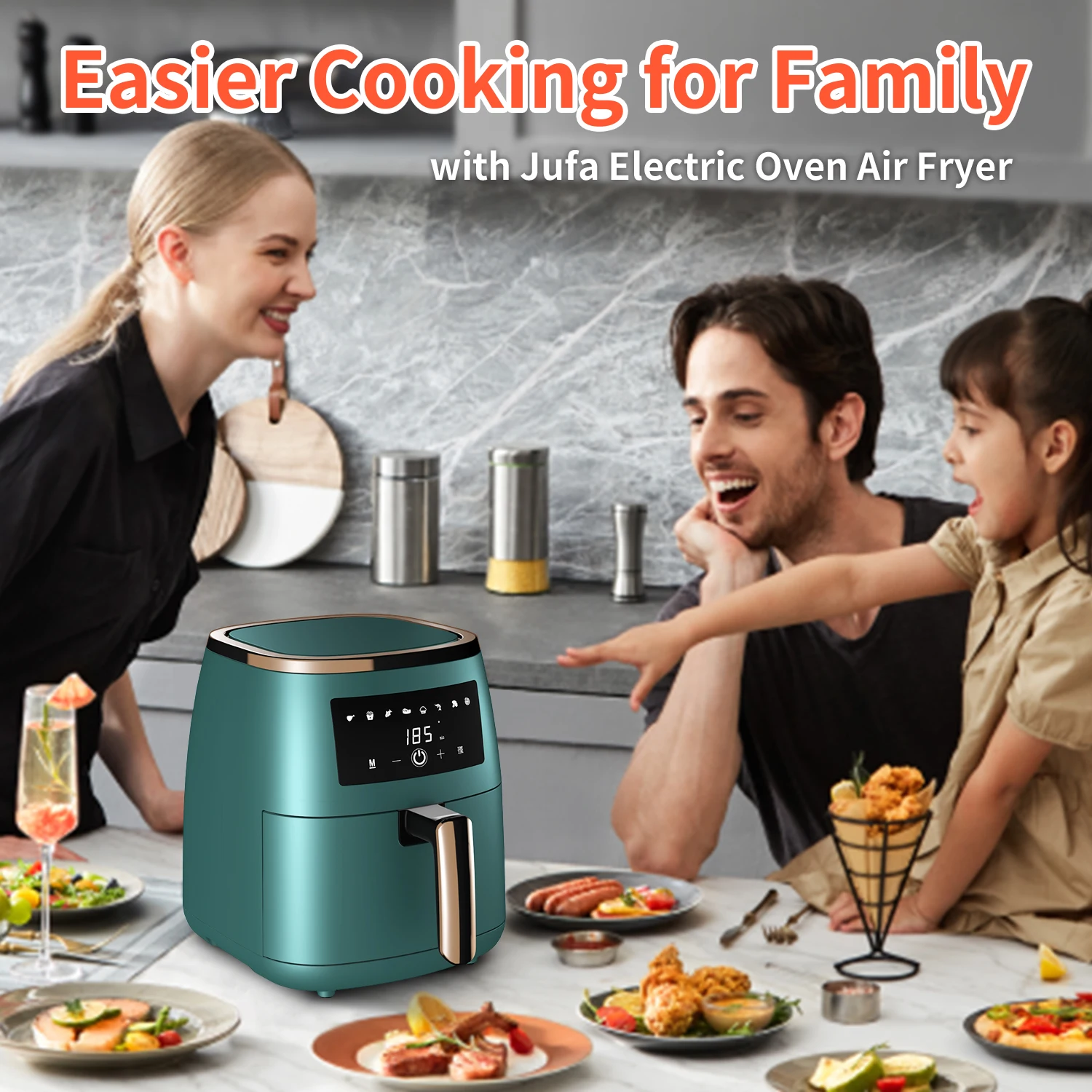 New Smart Air Fryers Oven 5L Silver Crest Cooker Freidora De Aire Air Fryer for Sale