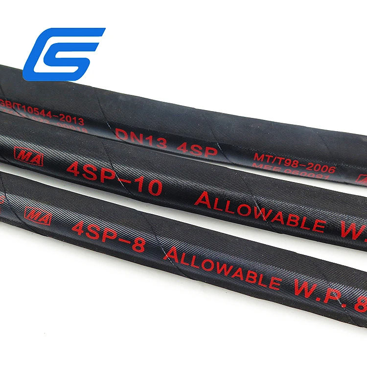 Резиновый шланг с гидравлической проволокой spriralled Высококачественная масляная трубка противопожарный fig1502 MXF резиновый