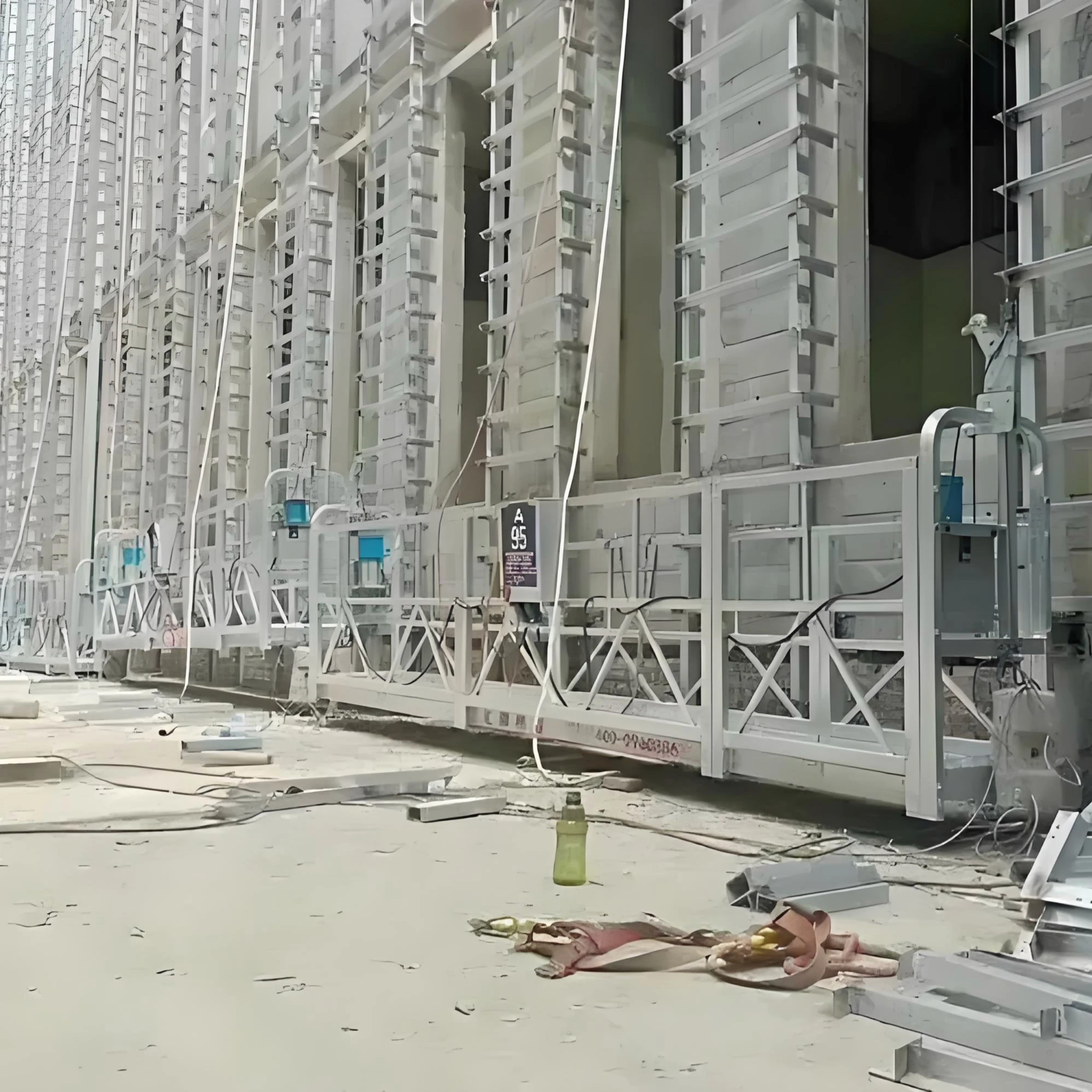 ZLP630 6m Galvanized Formwork Cleaning Lifting Suspended Working Platform Rope Suspension Building Scaffolding
