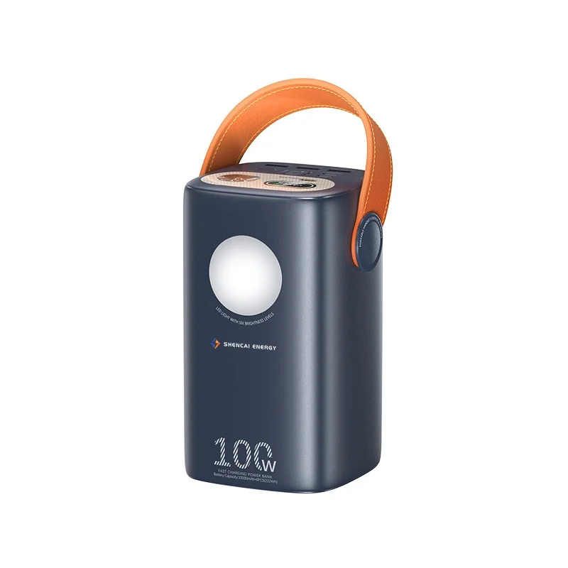 100 Вт Ноутбук Power Bank 60000 мАч Быстрая зарядка мобильный компьютер настроить Powerbank со светодиодной лампой