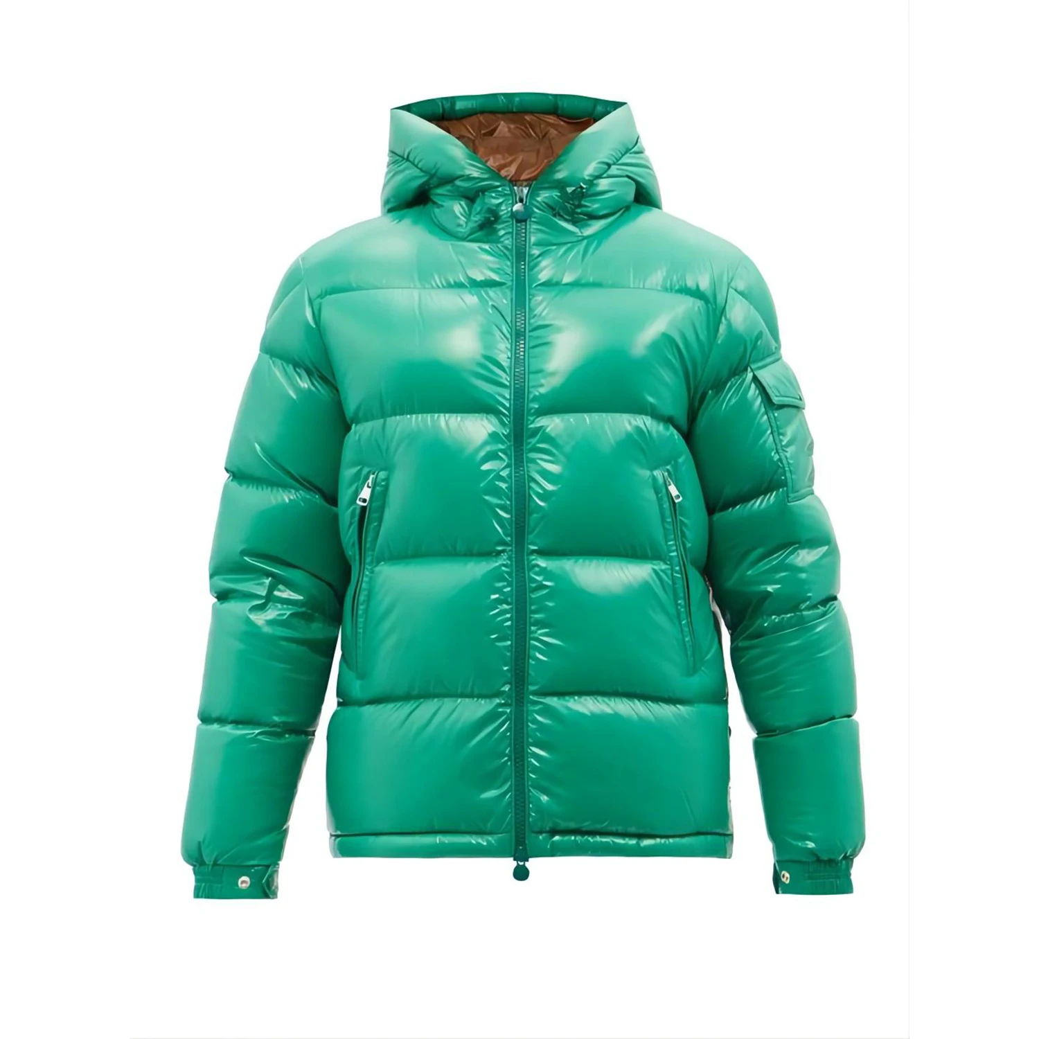 2022 Fashion Style Down Jacket Custom Winter Warm Color Block Padded Bubble Down Puffer Jacket For Men
