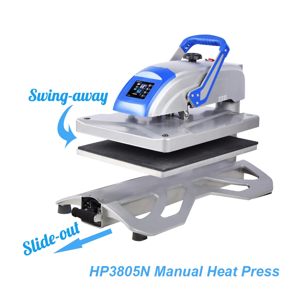 40x50 Swing away Drawer Type Heat press sublimation t shirt Printing Machine estampadora textil HP3805N