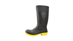 KINGUARD Wholesale cheap wellies steel toe anti piercing industrial rubber boots pvc rain boots men rubber rain boots