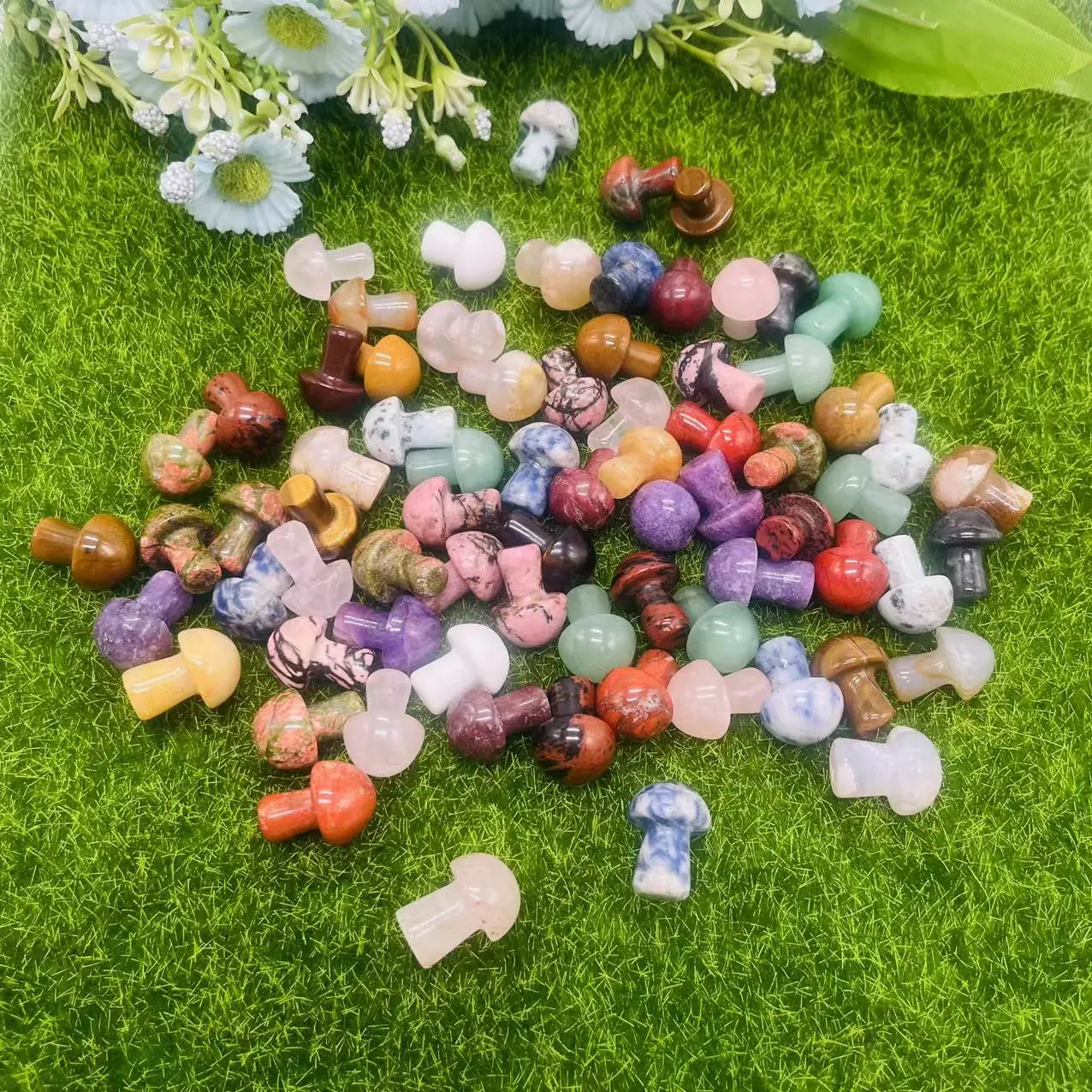 Natural Stone Crystals Healing Stone Different Materials Crystal Bulk Wholesale Small Mushroom Carving