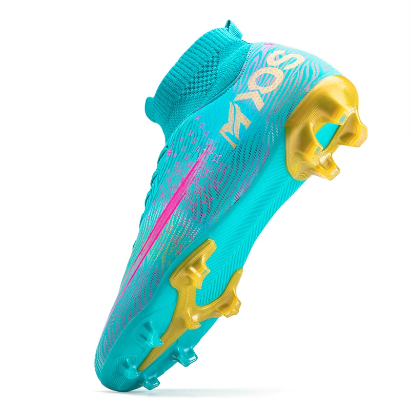 Производство ag, белые мужские футбольные ботинки, высокие женские, детские футбольные ботинки