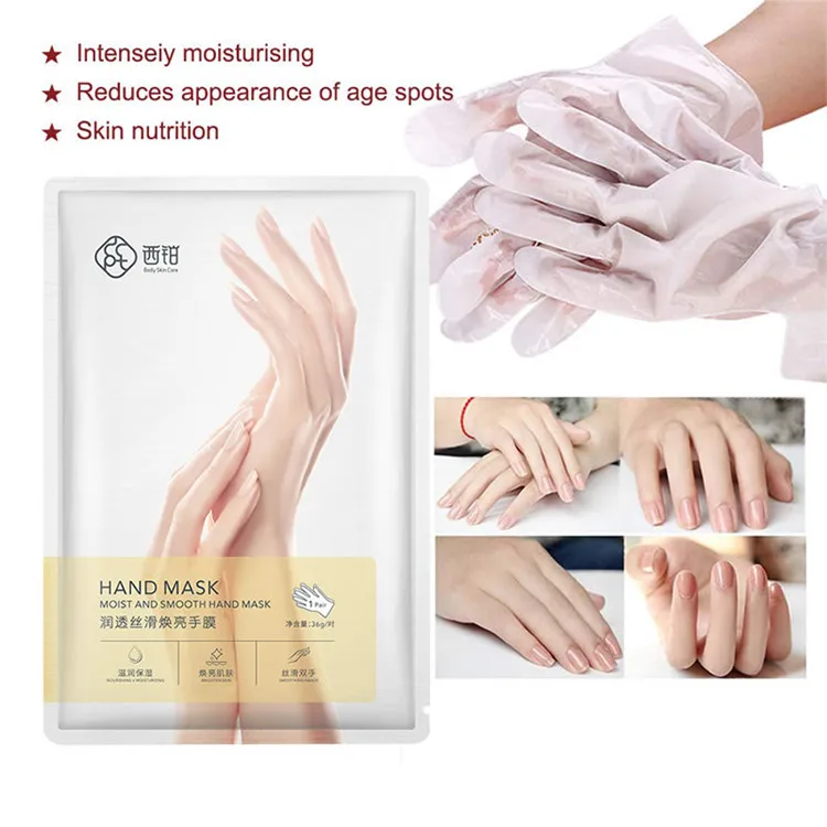 
Hand and Foot Mask OEM Private Label Exfoliate Peeling Treatment Nourishing Collagen Repairing Moisturizing Hand Mask Glove 
