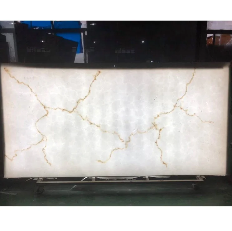 Acrylic onyx sheets decorative translucent stone for furniture