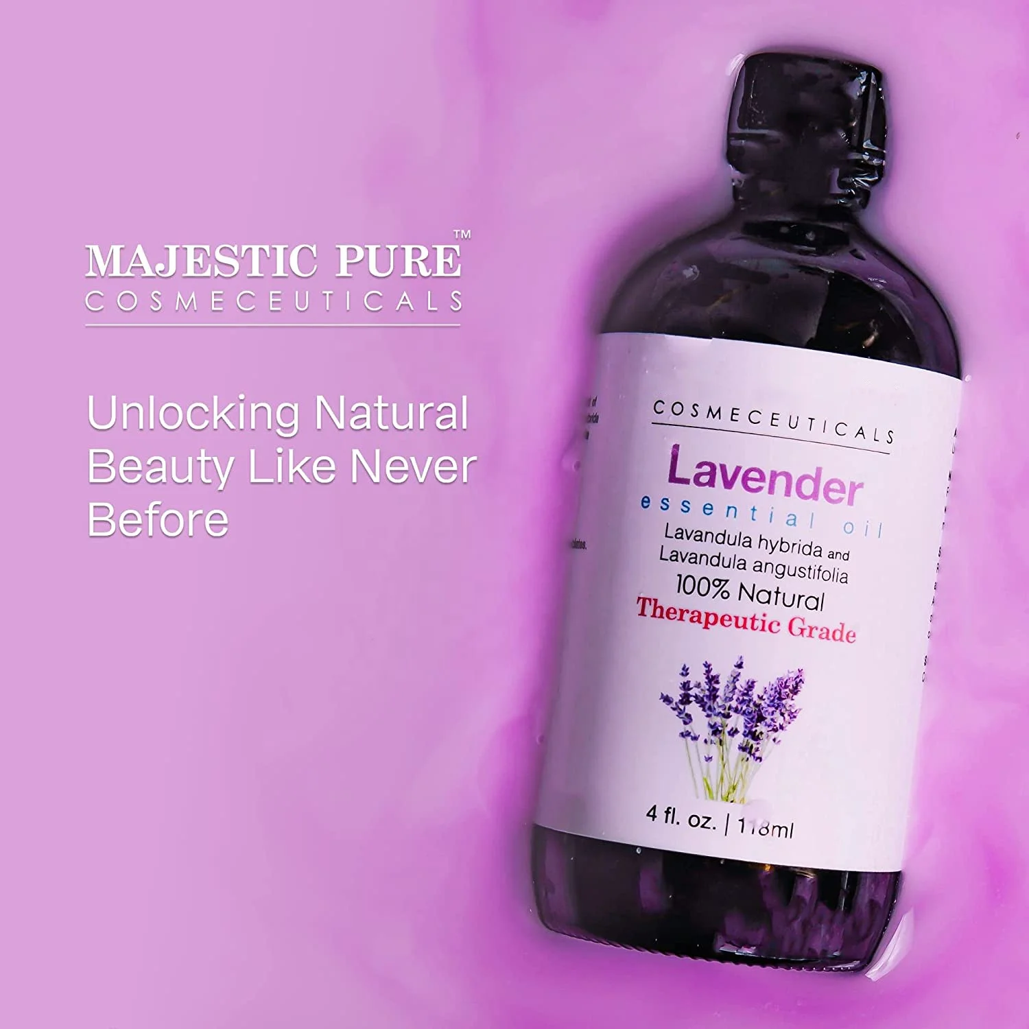 100% Pure Natural Spa Body Massage Oil Aromatherapy Therapeutic Grade Pure Lavender Essential Oil
